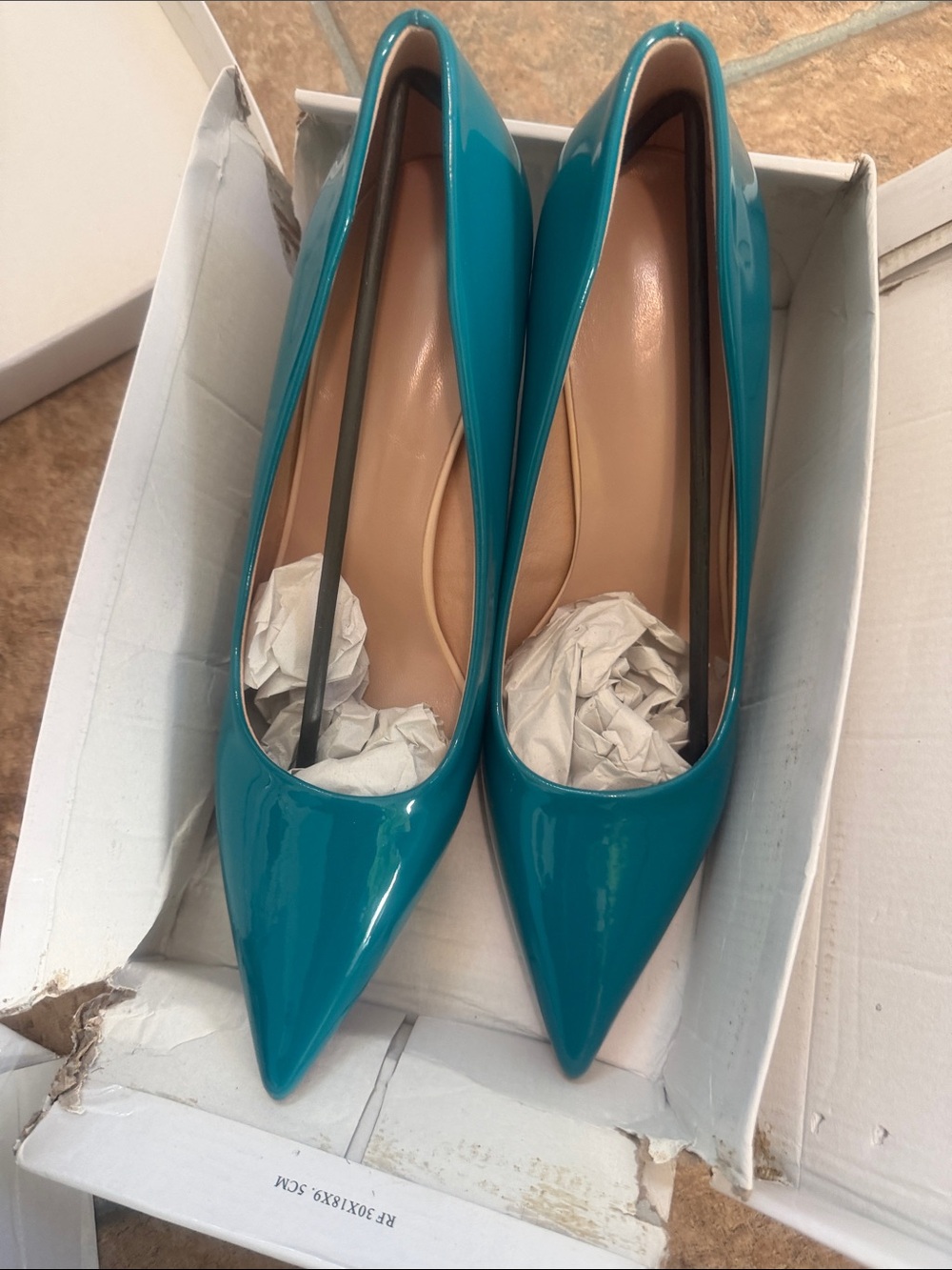 Teal heels size 41
